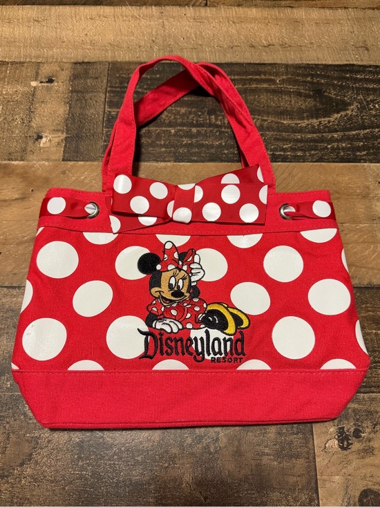 Disney Handbags - Minnie Mouse Disney Parks Disneyland Polka Dot Small Tote